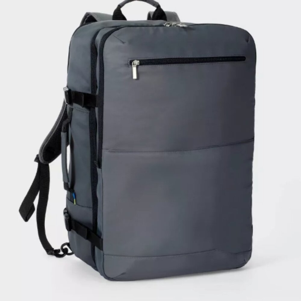 45L Travel 22.25" Backpack Gray - Open Story Softside, Fits 17" Laptop